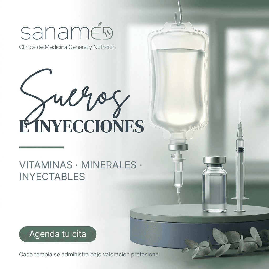 Sueros e inyecciones de Sanamed